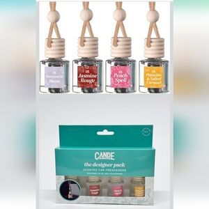 Hanging Car Air Freshener – Fragrance Oil Diffuser Long Lasting 4 Pack- Designer